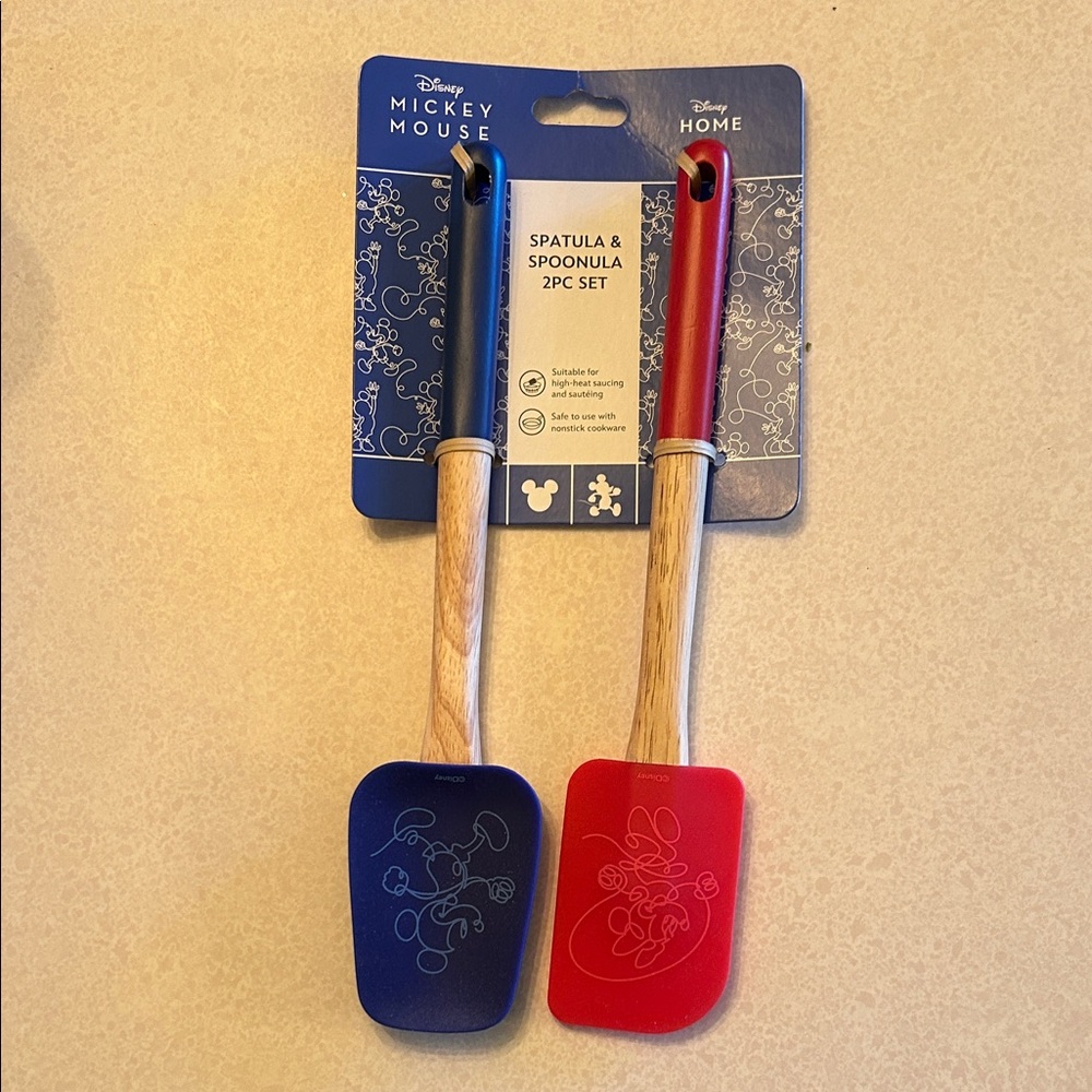 Disney Mickey Mouse/Home Spatula and Spoonula 2PC Set-EB